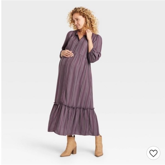 Isabel Maternity by Ingrid & Isabel Dresses & Skirts - Isabel Maternity by Ingrid & Isabel Striped Maternity Dress Size S NWT